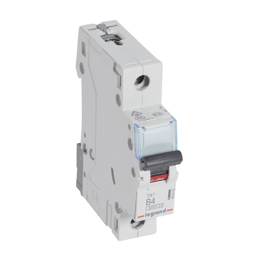 Installatieautomaat MCB TX3 1-polig B-karakteristiek 4A 6000A
