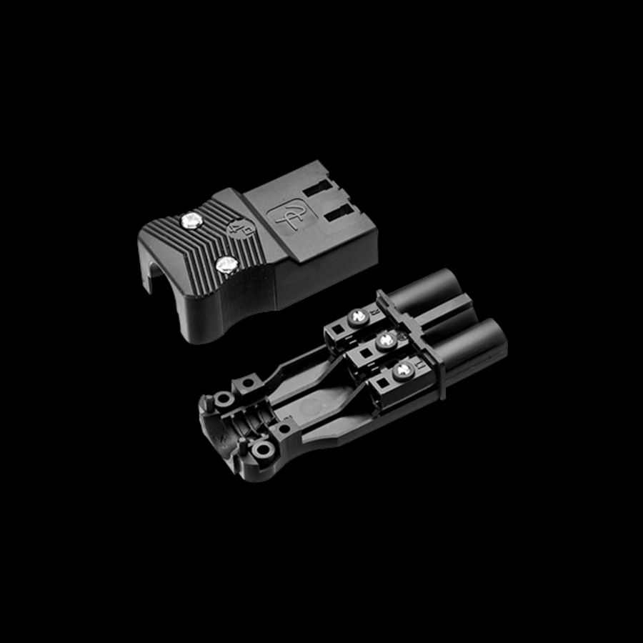 Steker vlak 3-polig 4mm² male wit (AC166 GSTF/ 340 w) VVE=10