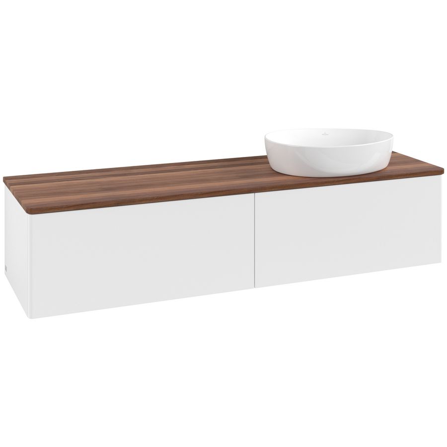 Wastafelonderkast Antao 1600x360x500mm White Matt Lacquer K38012MT