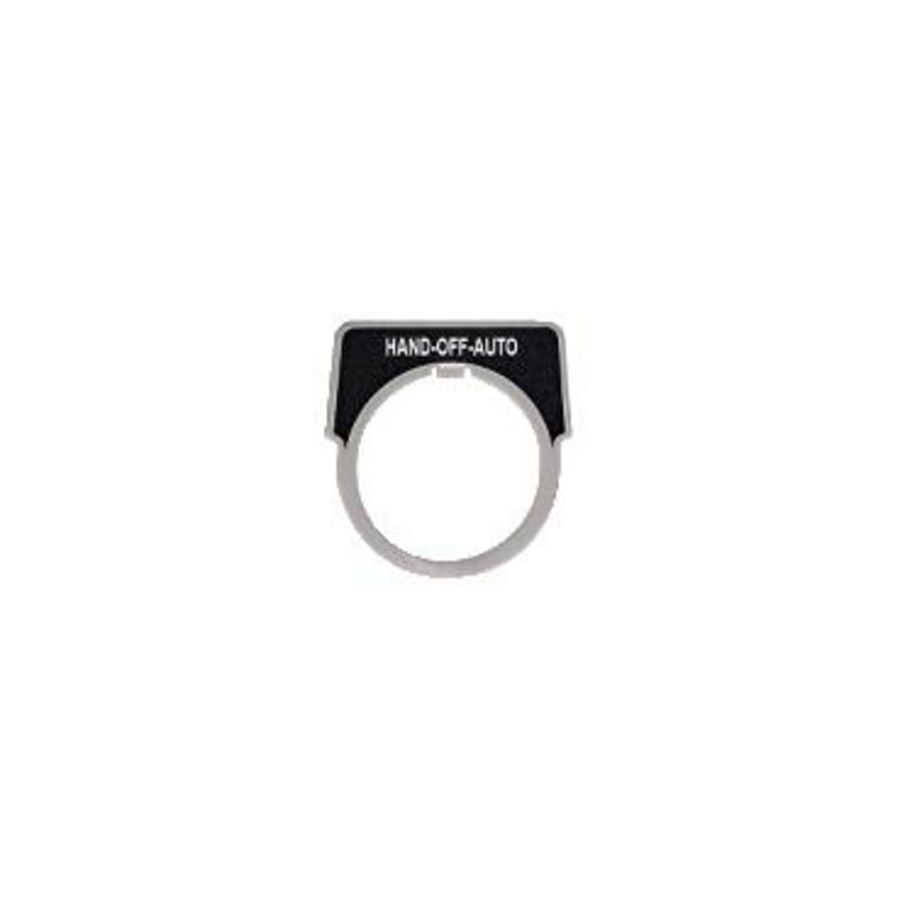 Schild 40x43mm etiketHAND-OFF-AUTO" Harmony 9001K