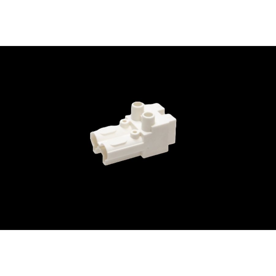 Steker 2-polig female wit (AC166-A BU/ 2 w) VVE=250