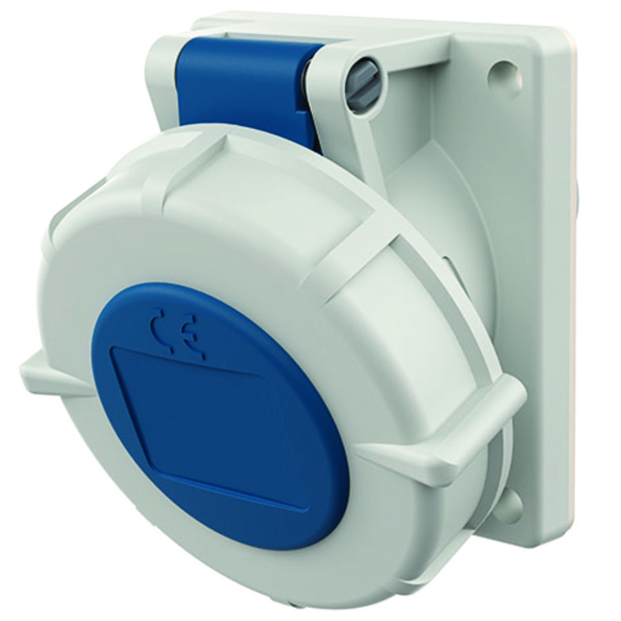 Inbouwwandcontactdoos 16A 3-polig  6H 230V IP67