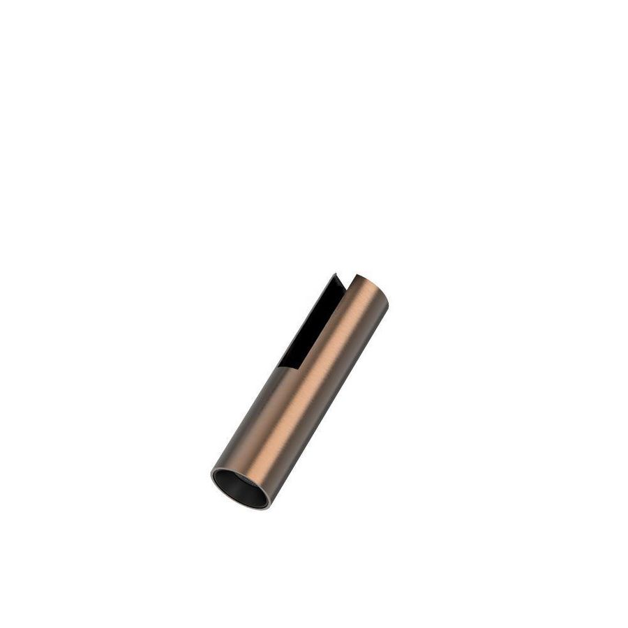 Railspot 48V Ø25mm tube brushed brons koper