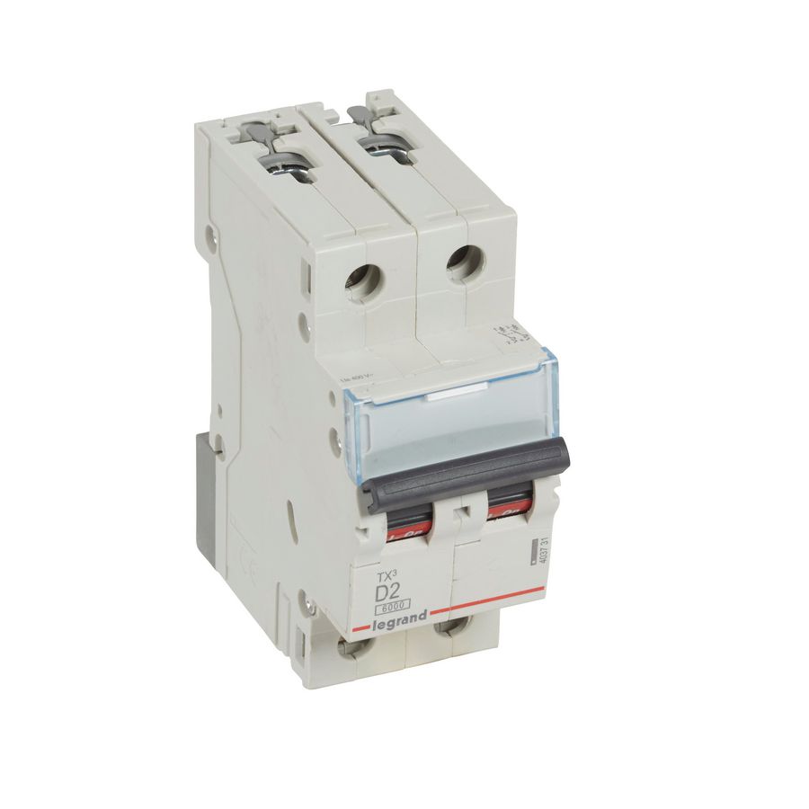 Installatieautomaat MCB TX3 2-polig D-karakteristiek 2A 6000A