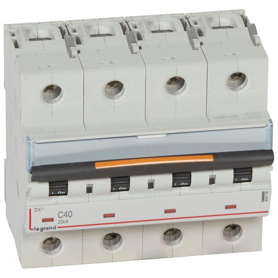 Installatieautomaat 4-polig C-karakteristiek 40A 25kA DX³ DIN