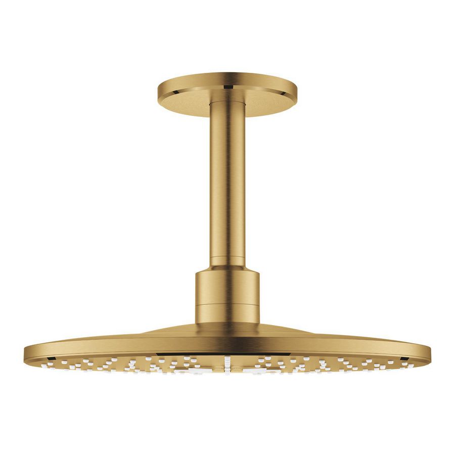 Rainshower smartactive 310 hoofddouche-set rond plafondmontage duo cool sunrise geborsteld (mat goudkleurig) excl. inbouwbox