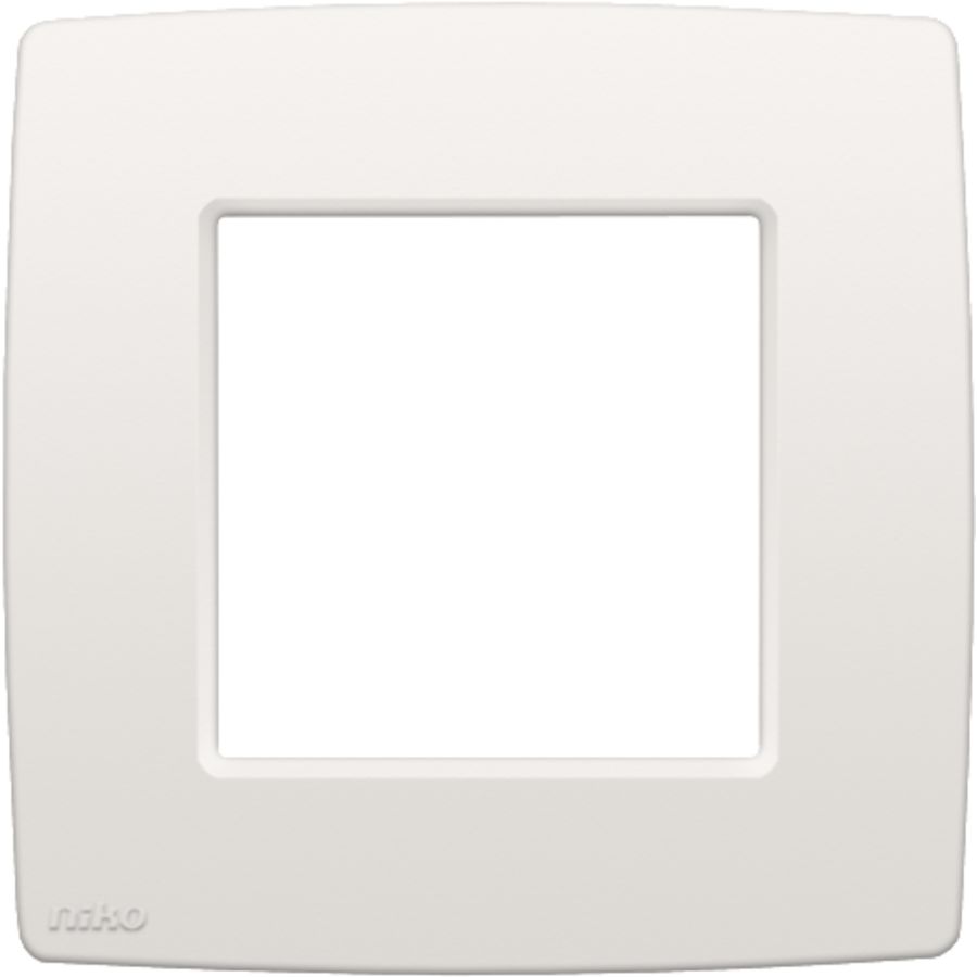 Enkelvoudige afdekplaat Original white