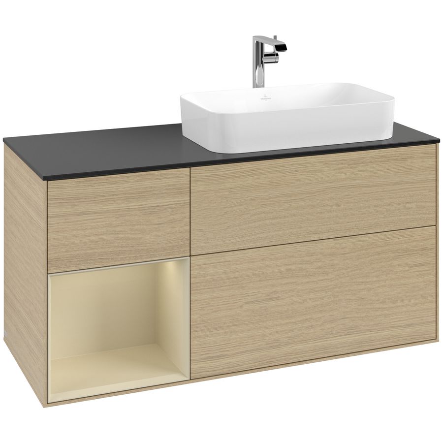 Wastafelonderkast Finion 1200x603x501mm Oak Veneer F272HJPC