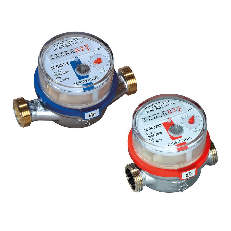 MB Watermeter Ni/Koud 80mm G3/4"