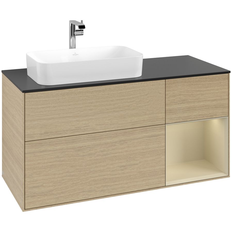 Wastafelonderkast Finion 1200x603x501mm Oak Veneer F282HJPC