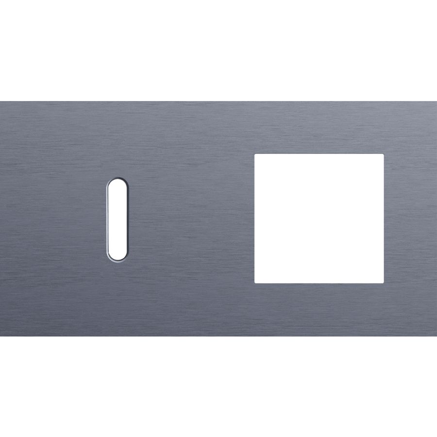 Afdekplaat 2-voud horiz. 71mm centerafst. 226-56805