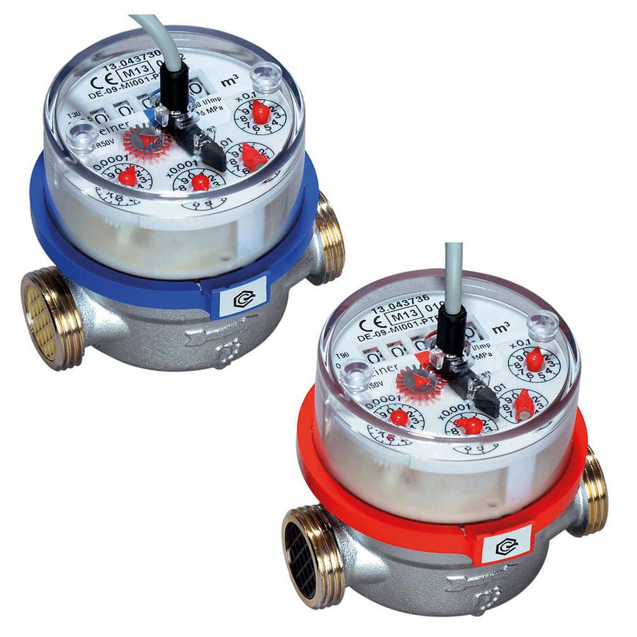 MB woningwatermtr messing koud 110mm 10l