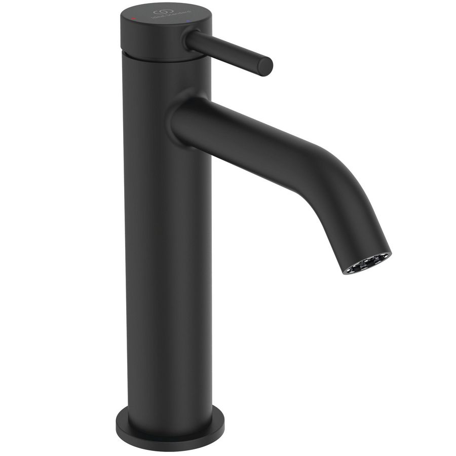 Wastafelmengkraan 3,8l/min bs click wast silk black ceraline nuovo