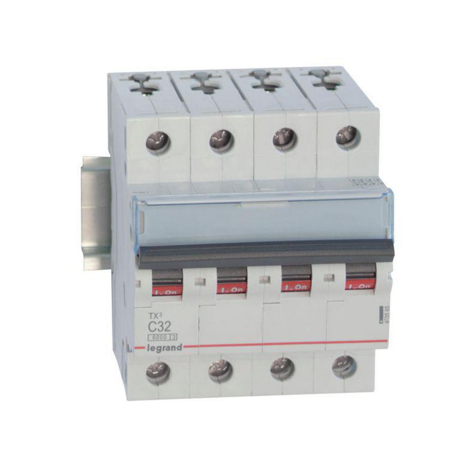 Installatieautomaat MCB TX3 4-polig C-karakteristiek 32A 6000A