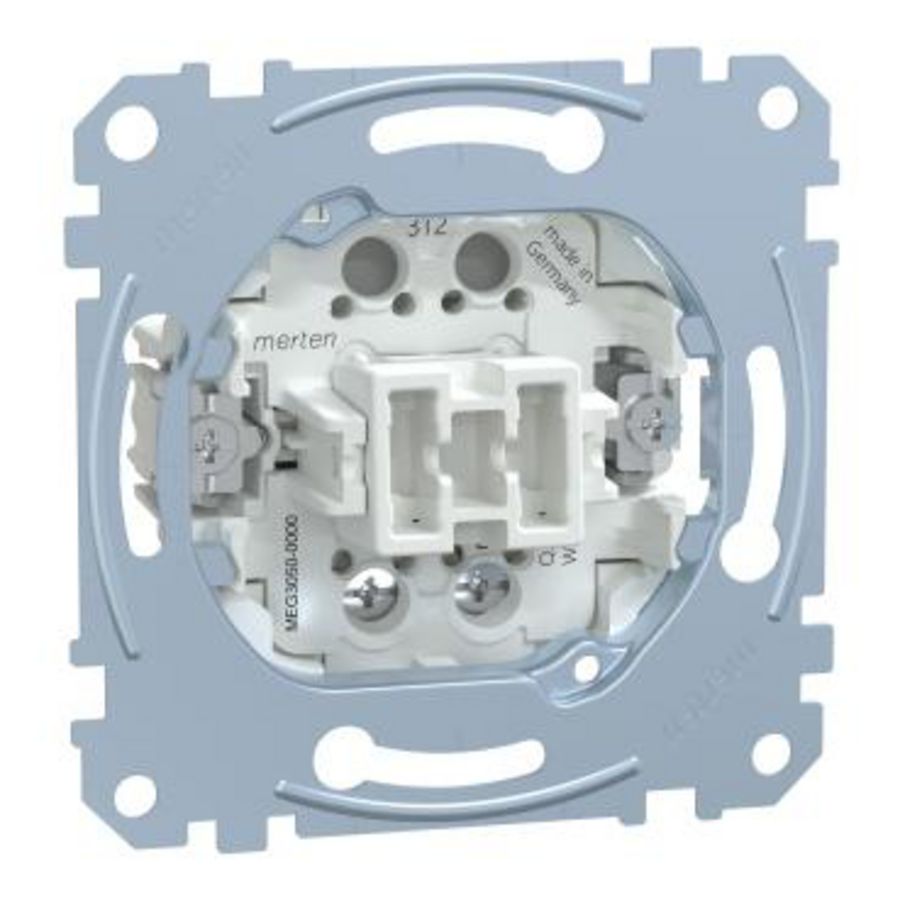 Impulsdrukker-1-polig-10A/AC 250V-Schroefliftklemmen