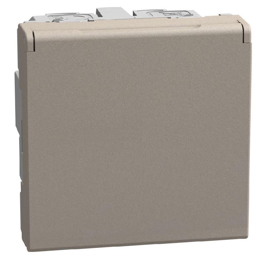 Doos a 20st. Light Now Wandcontactdoos 2P+Penaarde met klapdeksel - 2 mo