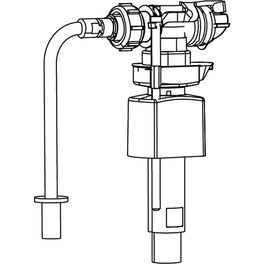 Fuellventil met lade WA onderaan 3/ Geberit