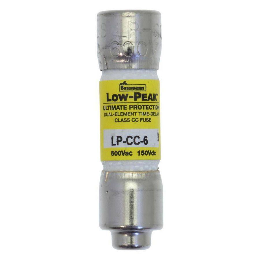 Zekering laagsp. 6A AC 600V 10x38 CC UL traag afke VVE=10