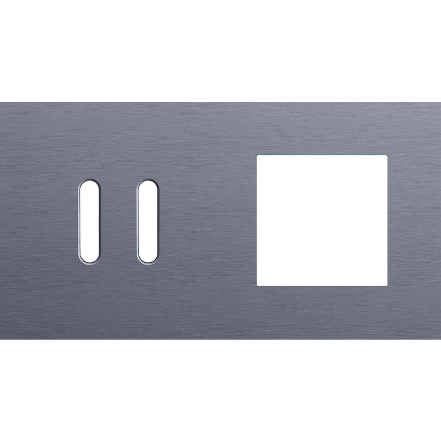 Afdekplaat 2-voud horiz. 71mm centerafst. 226-56807