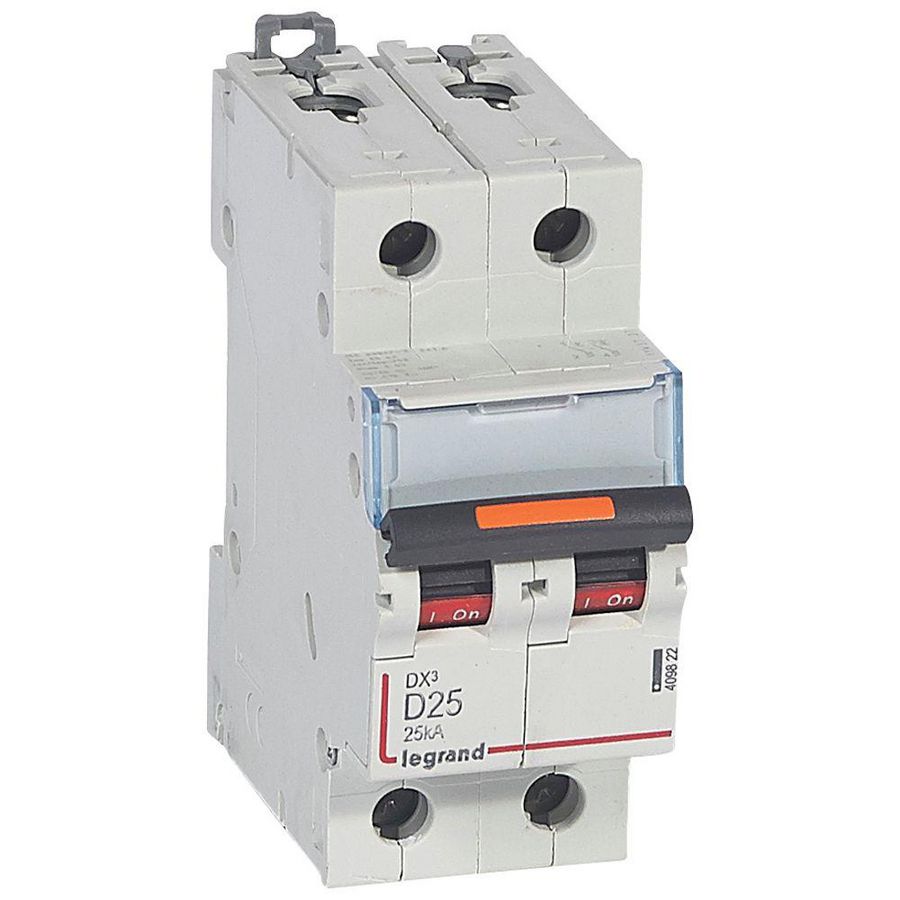 Installatieautomaat 2-polig D-karakteristiek 25A 25kA DX³ DIN