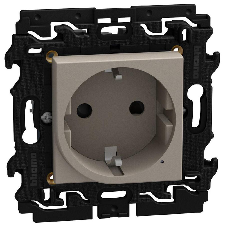 Light Now WN - Wandcontactdoos2P+A 2 modules - stone