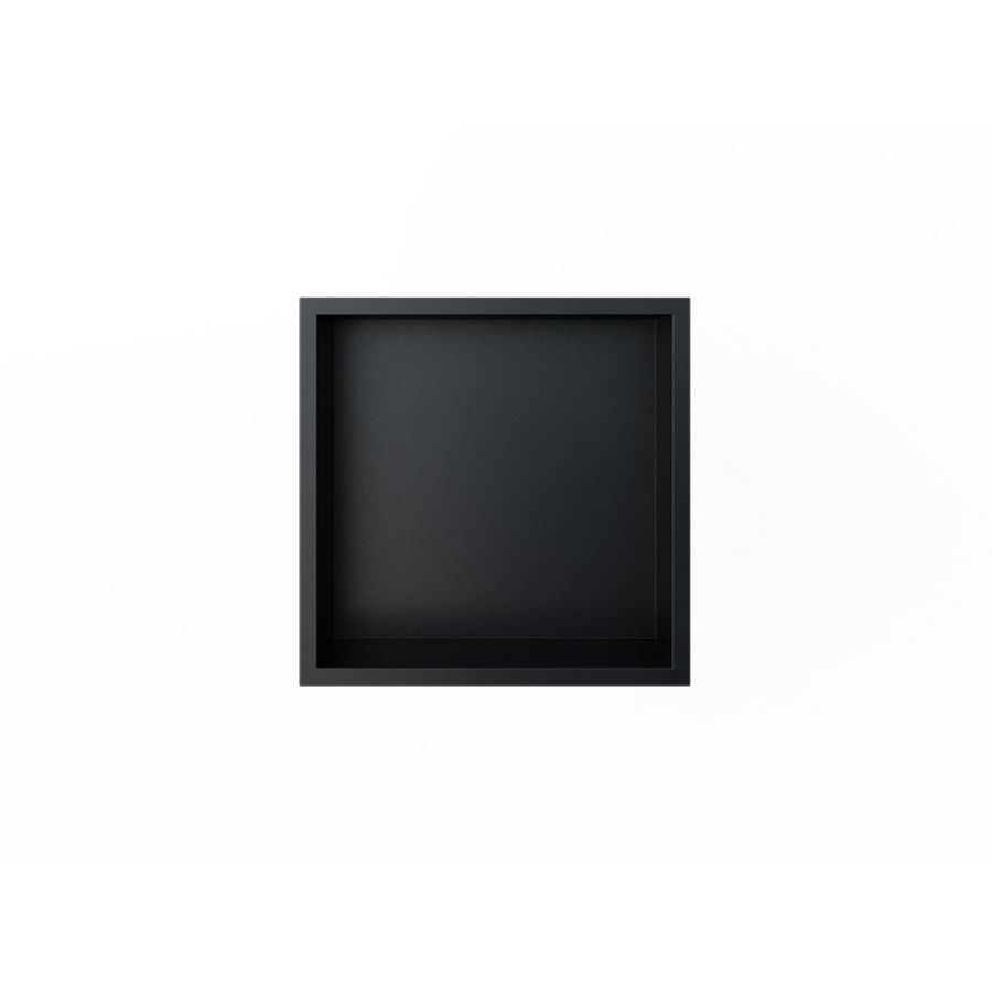 Inbouwnis BOX kant en klare 300x300x70mm met flens mat zwart