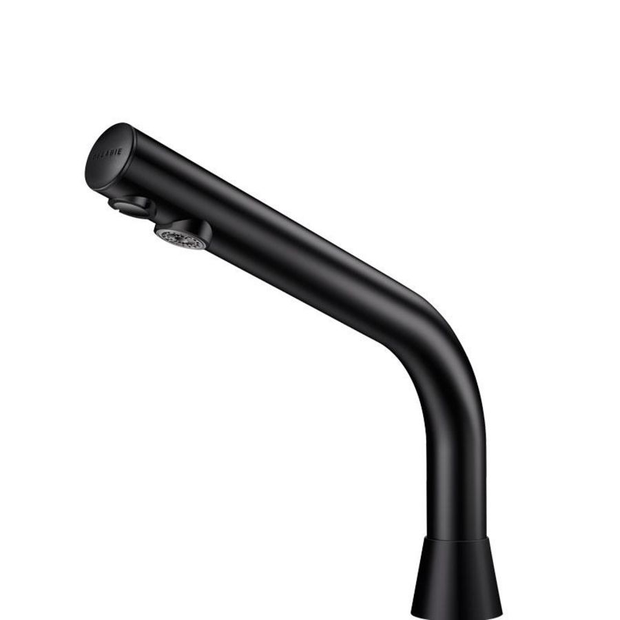 Wastafelkraan M3/8" mat zwart H.170mm met 6V batt