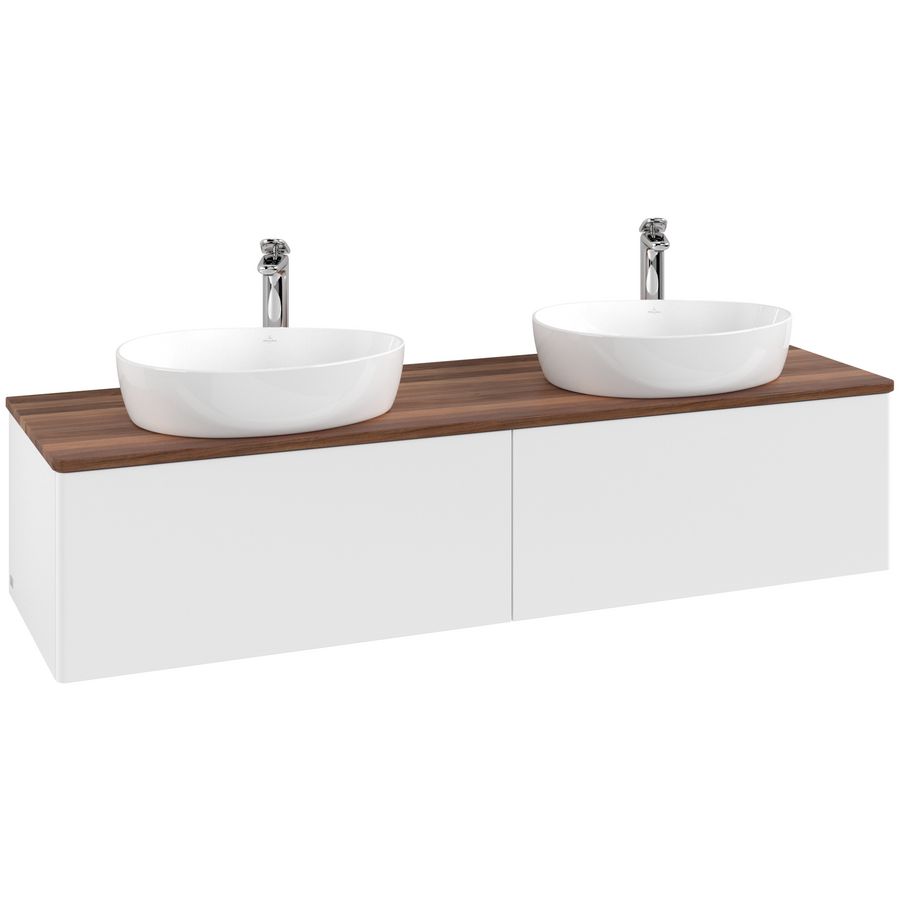 Wastafelonderkast Antao 1600x360x500mm White Matt Lacquer K39052MT