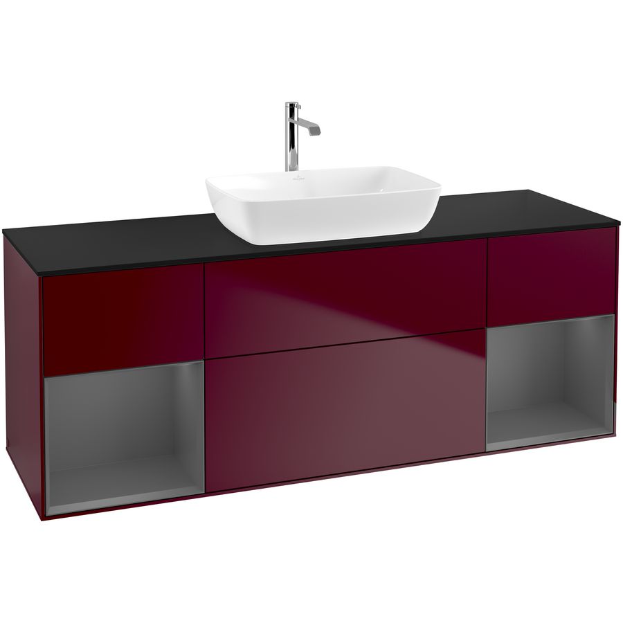 Wastafelonderkast Finion 1600x603x501mm Peony Matt Lacquer G862GKHB
