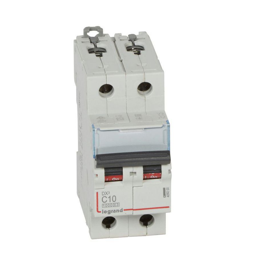 Installatieautomaat MCB DX³ 2-polig C-karakteristiek 10A 10000A
