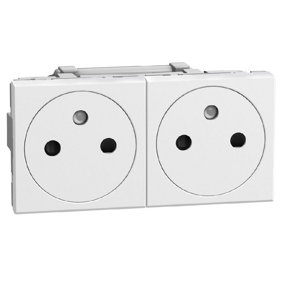 Doos a 30st. Light Now vlakke Wandcontactdoos 2X2P+Penaarde voorbedraad