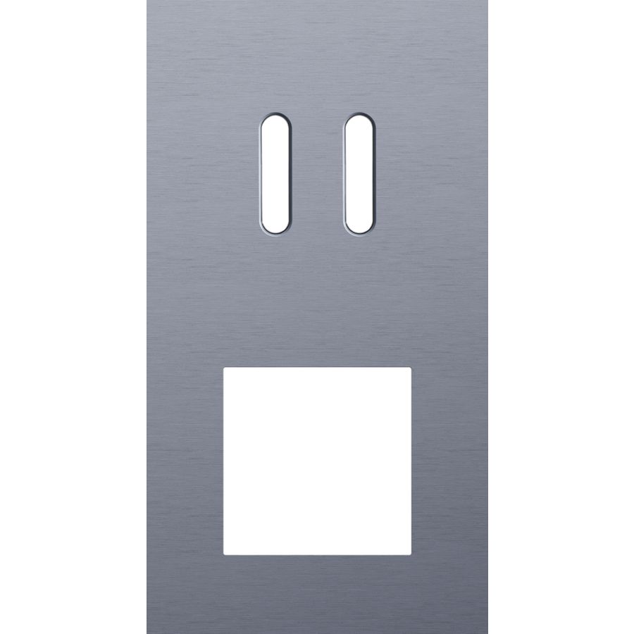 Afdekplaat 2-voud vertic. 71mm centerafst 226-56856