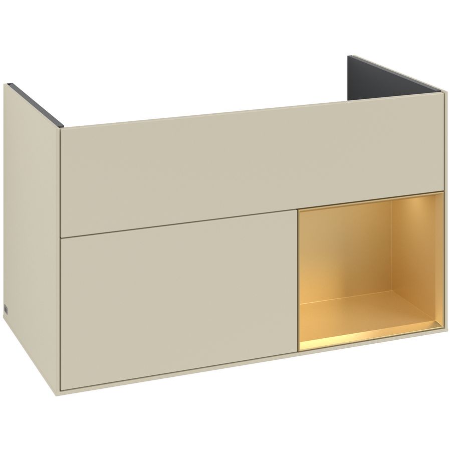 Wastafelonderkast Finion 996x591x498mm S.Grey Matt Lacquer G040HFHJ