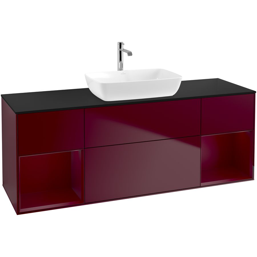 Wastafelonderkast Finion 1600x603x501mm Peony Matt Lacquer G862HBHB