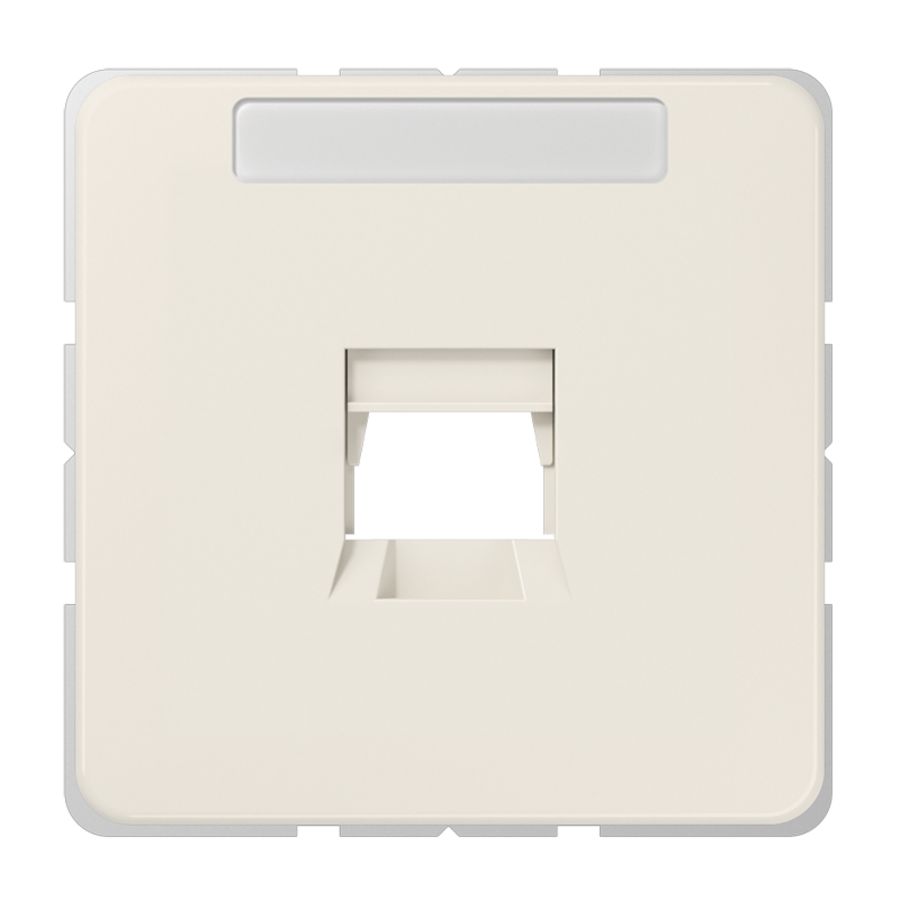 Afdekking wit voor mod.jack 1-voudig CD500