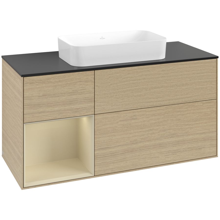 Wastafelonderkast Finion 1200x603x501mm Oak Veneer F702HJPC