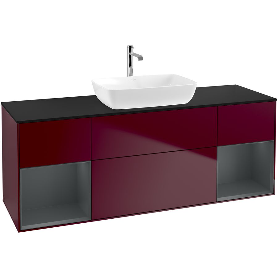 Wastafelonderkast Finion 1600x603x501mm Peony Matt Lacquer G862HGHB