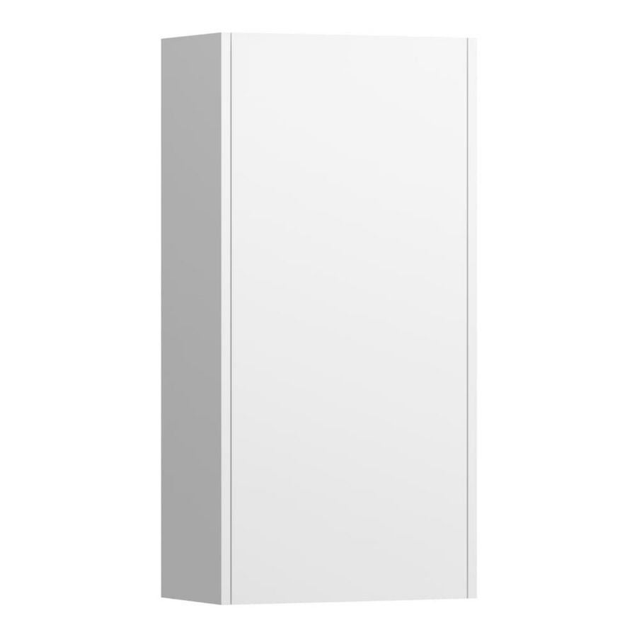 Halfhoge kast 700x350mm wit glanzend links draaiend