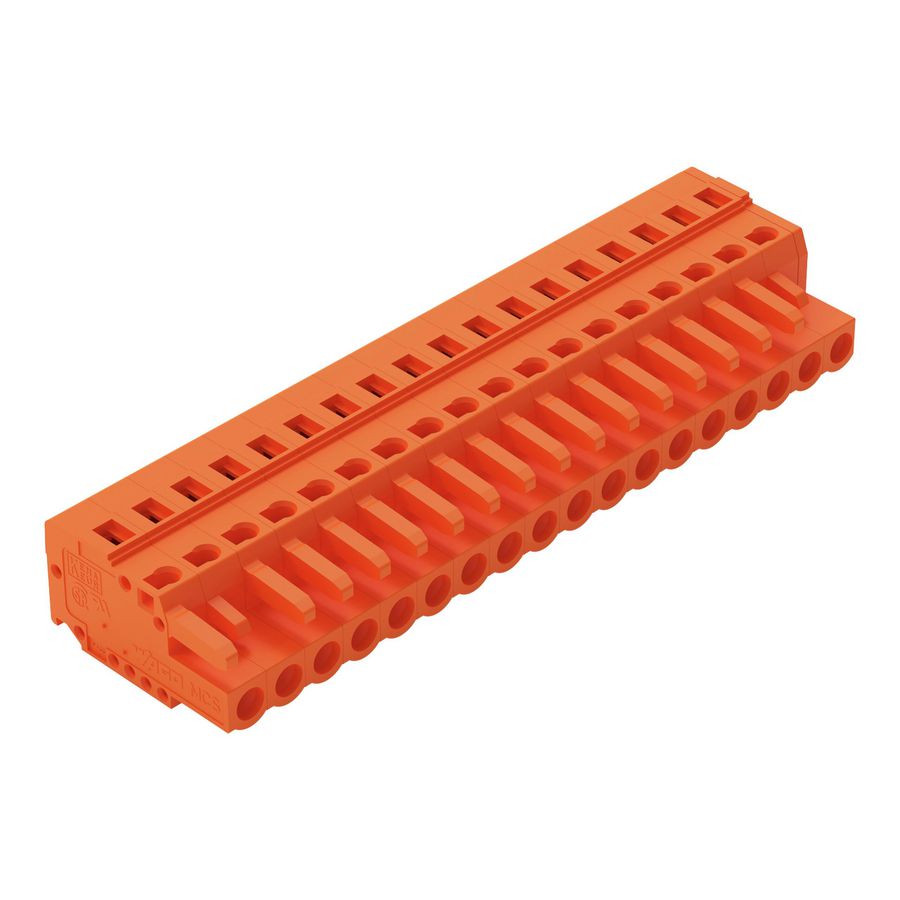 1-draads FE steker 2,5 mm² oranje 231-318/026-000 VVE=10