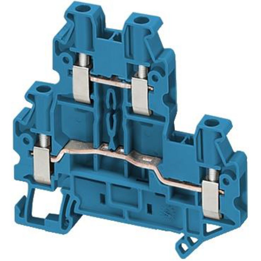 Doorvoer klemmenblok 2,5mm² 24A Dubbel niveau Schroe VVE=50