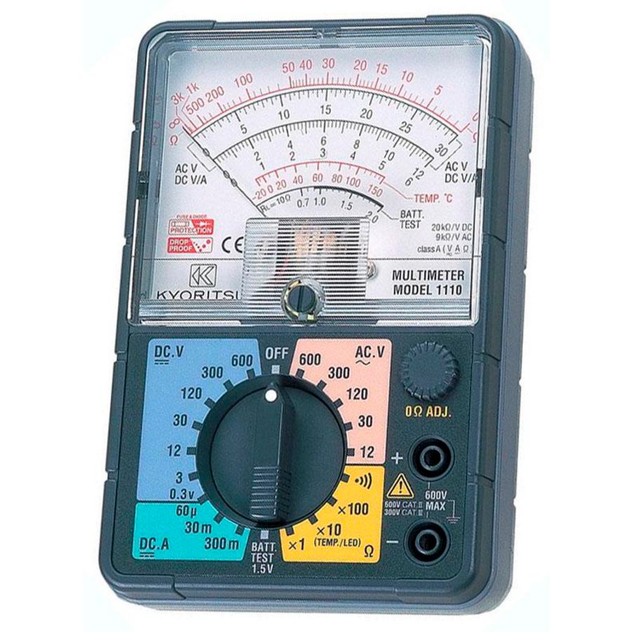 Analoge Multimeter 0-600VAC/DC inclusief draagtas