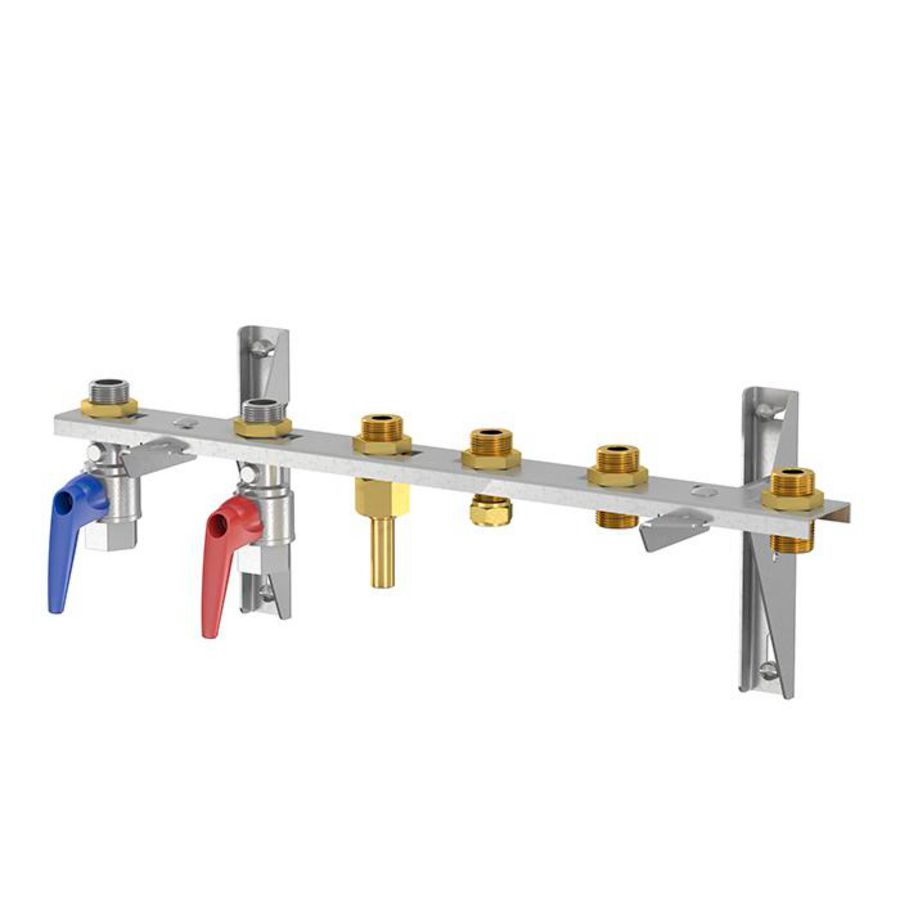 Warmte-aansluitpakket split incl. inlaatcombinatie