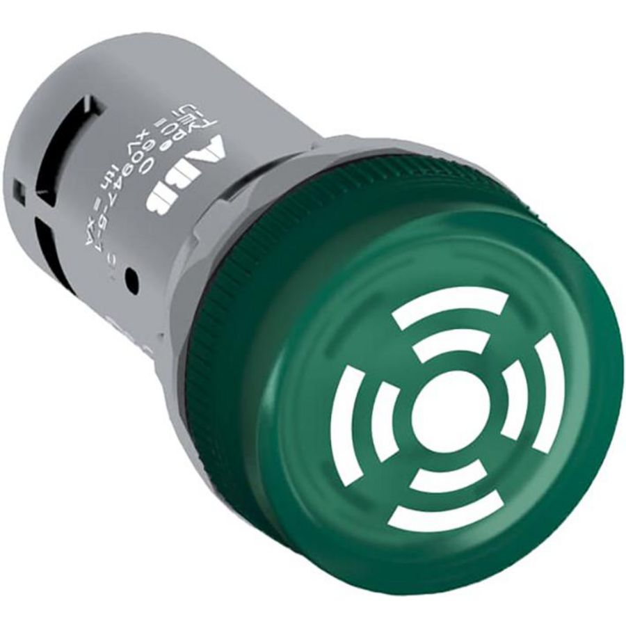 Paneelzoemer groene Buzzer verlicht 24Vac/dc