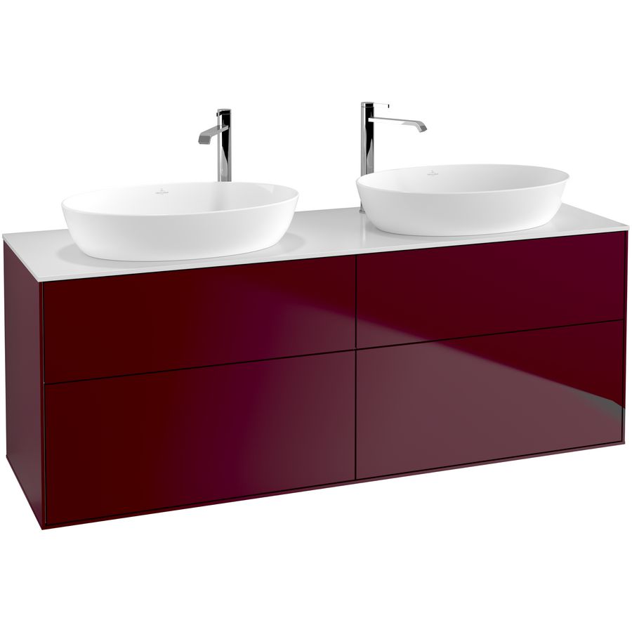 Wastafelonderkast Finion 1600x603x501mm Peony Matt Lacquer G96100HB