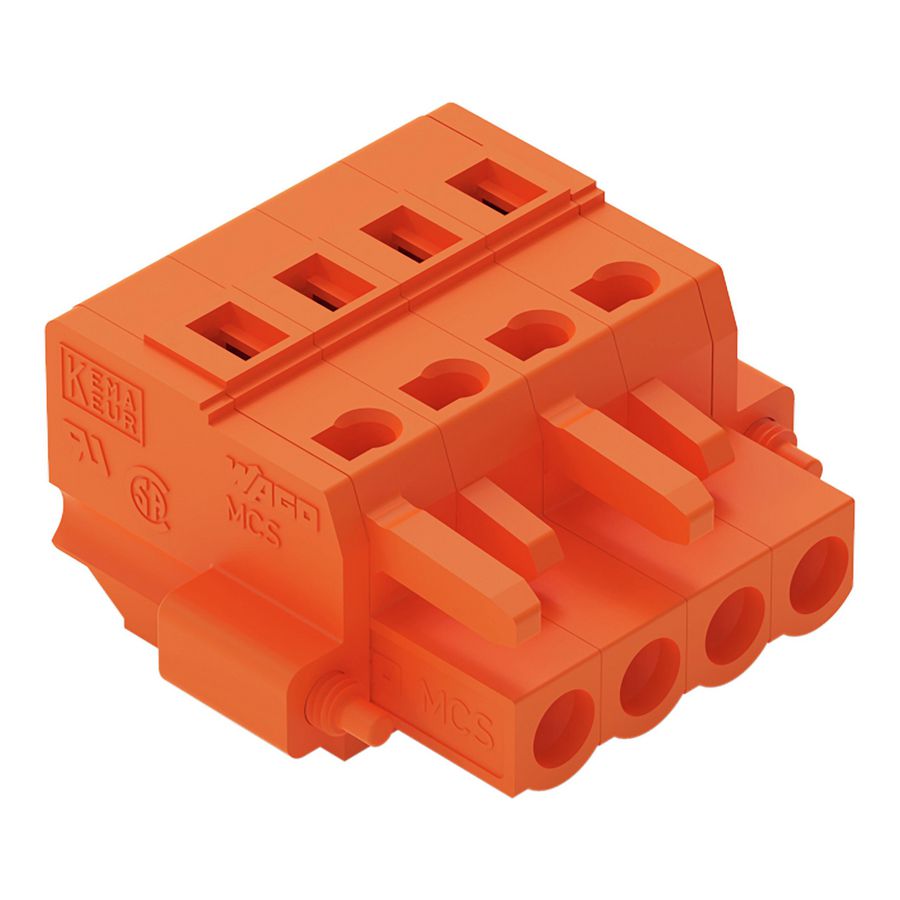 1-draads FE steker 2,5 mm² oranje 231-304/107-000 VVE=50