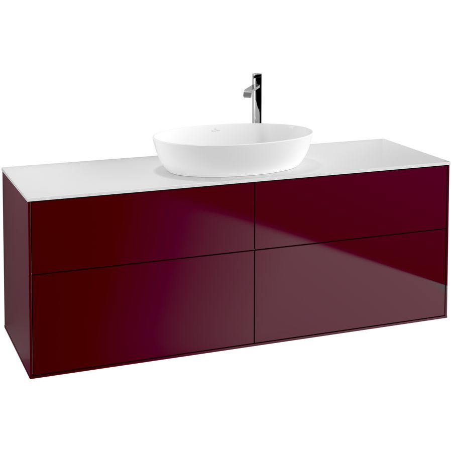 Wastafelonderkast Finion 1600x603x501mm Peony Matt Lacquer G97100HB