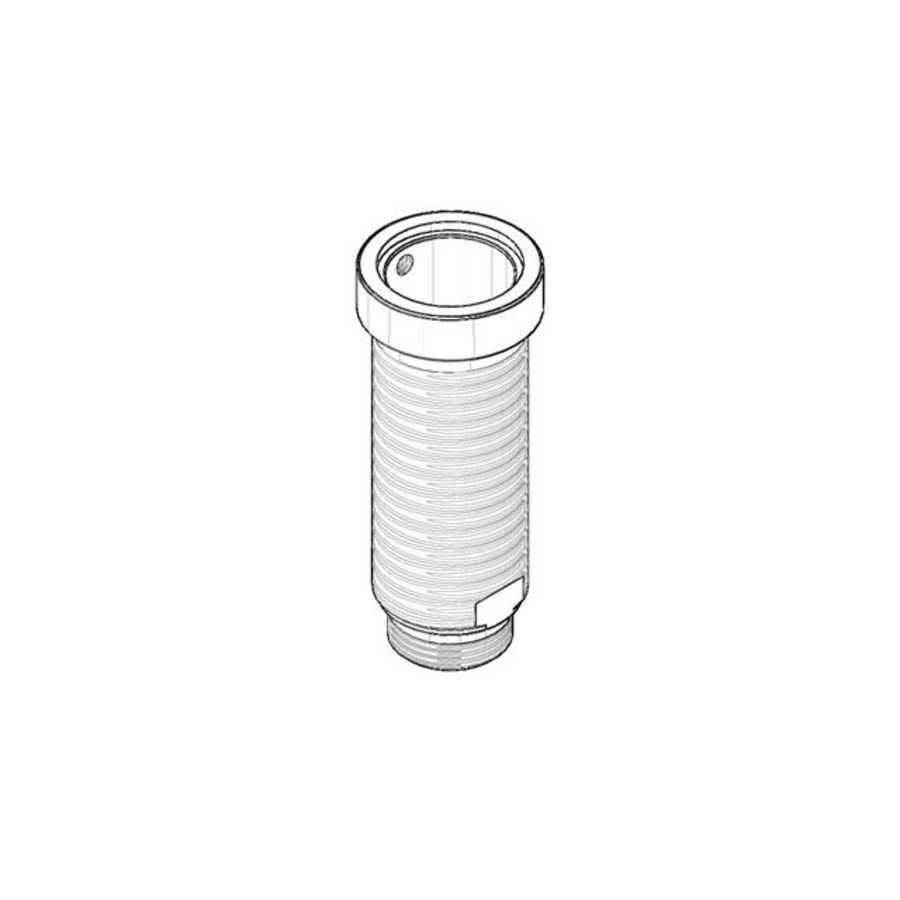 Aansluiting 36x88mm Platina gebors.
