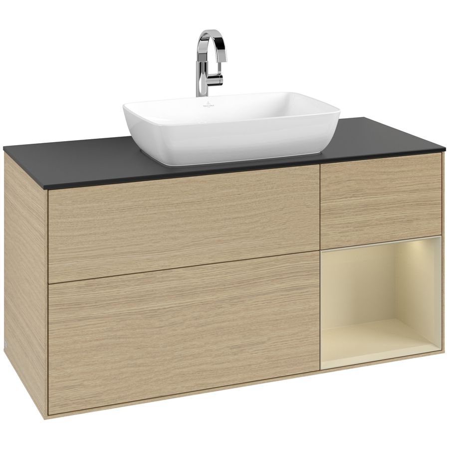 Wastafelonderkast Finion 1200x603x501mm Oak Veneer F832HJPC