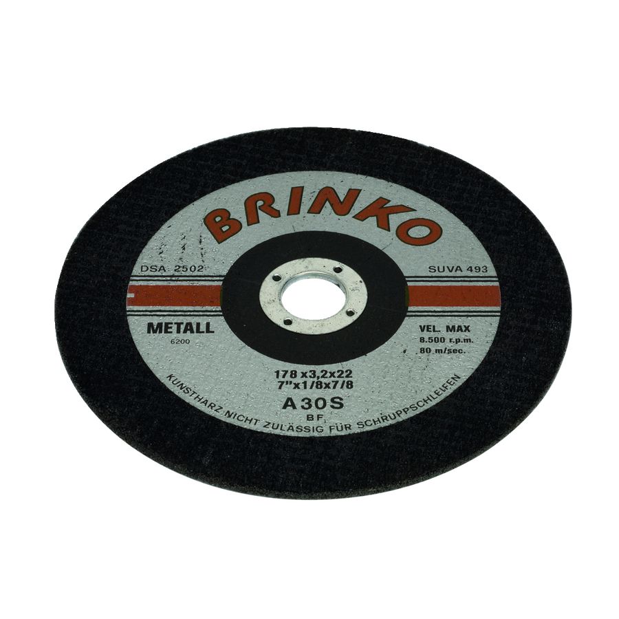 Doorslijpschijf staal Ø125mm recht