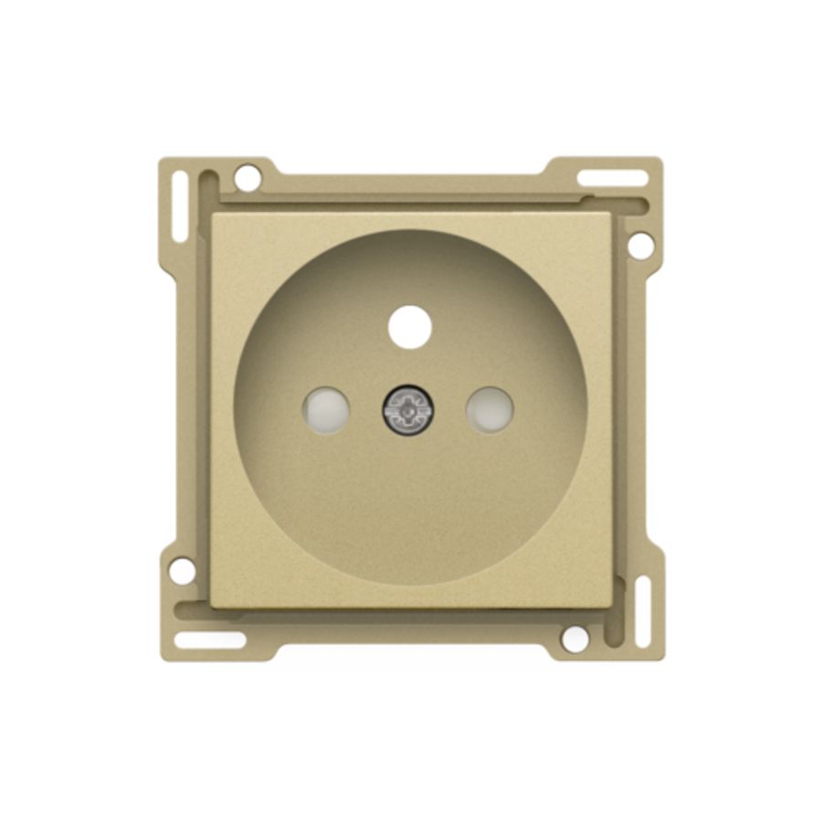 Afwerkingsset stopcontact penaarde/besch.afsl. gold